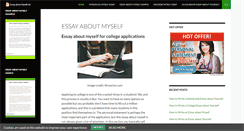 Desktop Screenshot of essayaboutmyself.net