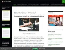 Tablet Screenshot of essayaboutmyself.net